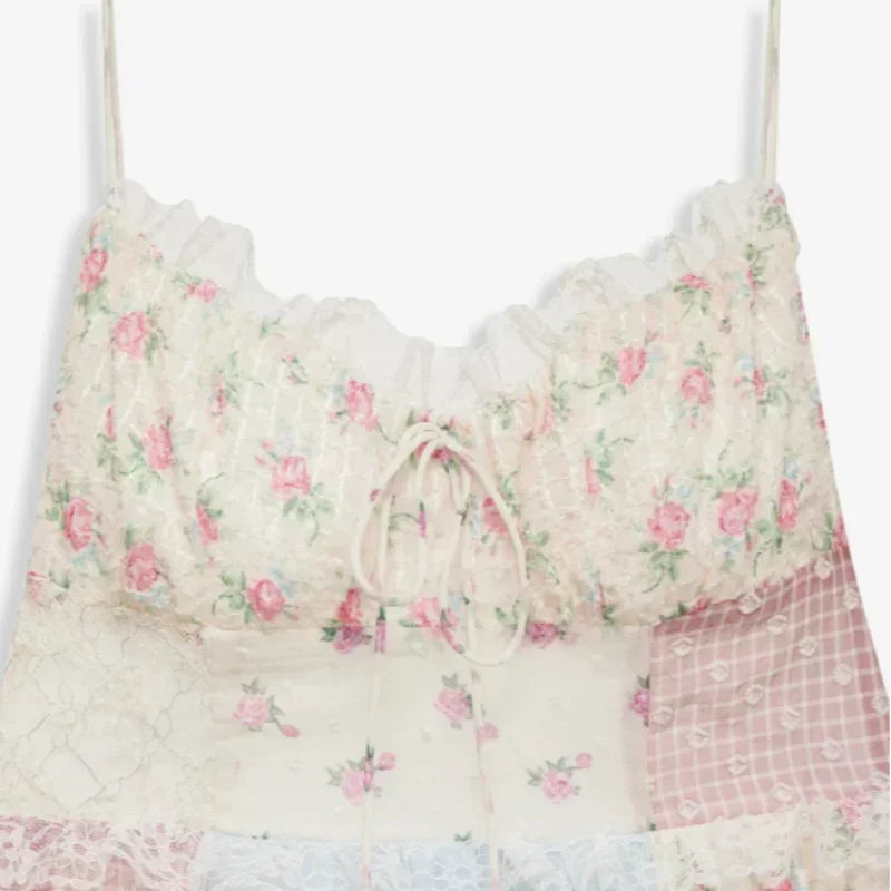 Viviana™ | Vestido Patchwork con Tirantes