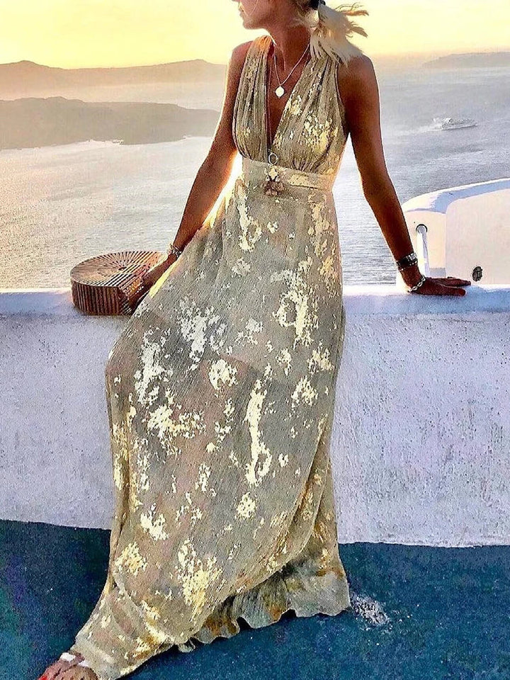 Amy | Vestido Maxi Floral Elegante