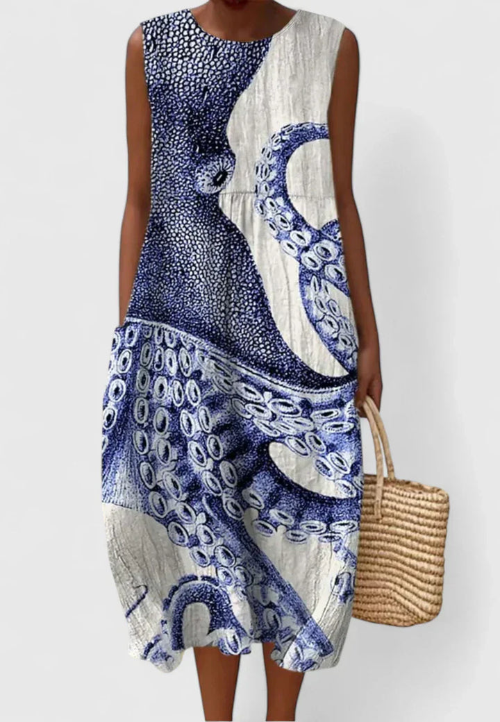 Alizhyah | Vestido Elegante Azul Oceánico
