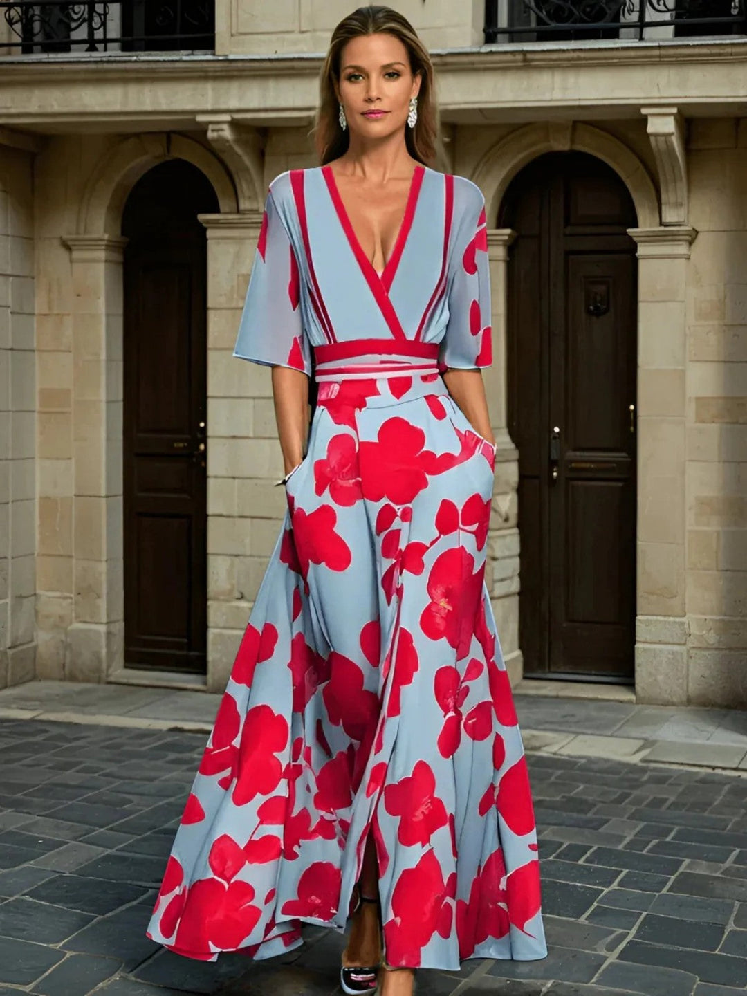 Kali - Vestido de Diseño Milano con Mangas