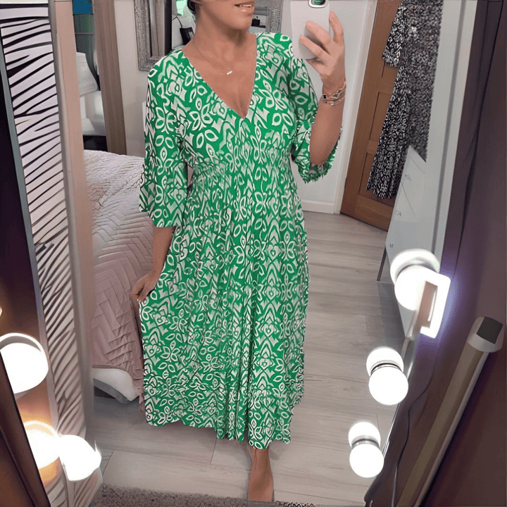 Amara | Vestido Impreso Boho Chic