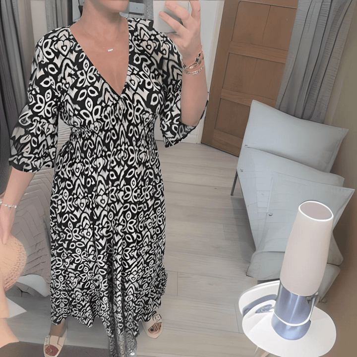 Amara | Vestido Impreso Boho Chic