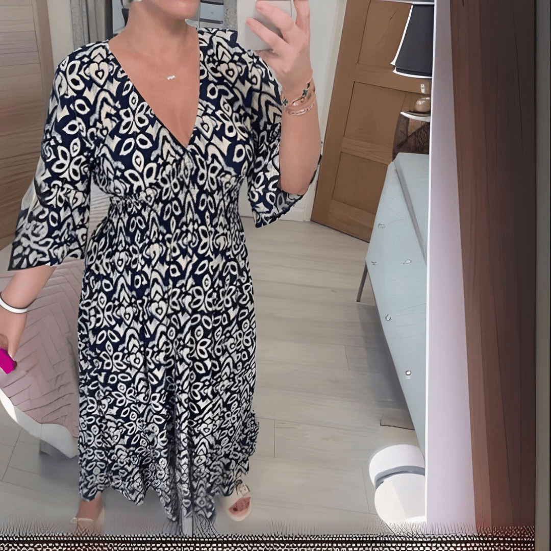 Amara | Vestido Impreso Boho Chic