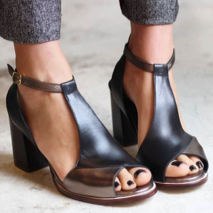Nadaria | Sandales peep toe à talon bloc