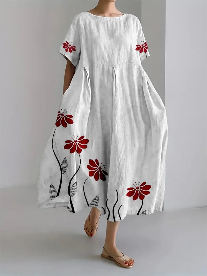 ROSALIE - VESTIDO LARGO CON ESTAMPADO BOTÁNICO
