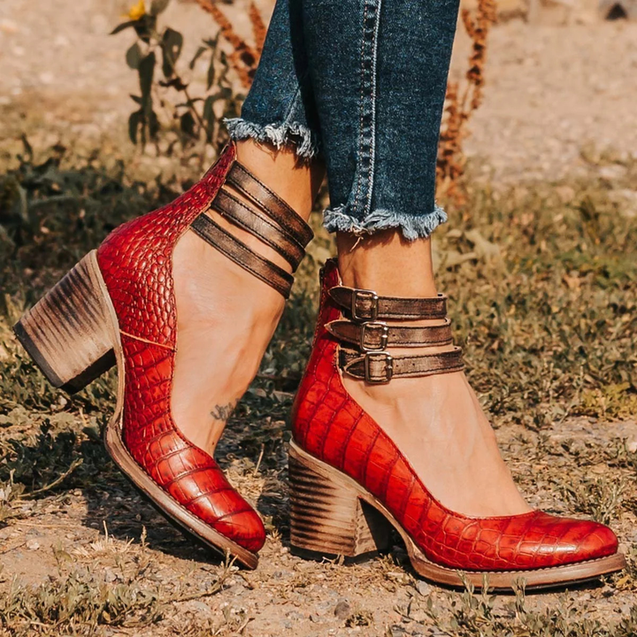 Ginevra™ | Talons hauts avec plusieurs lanières et un large talon