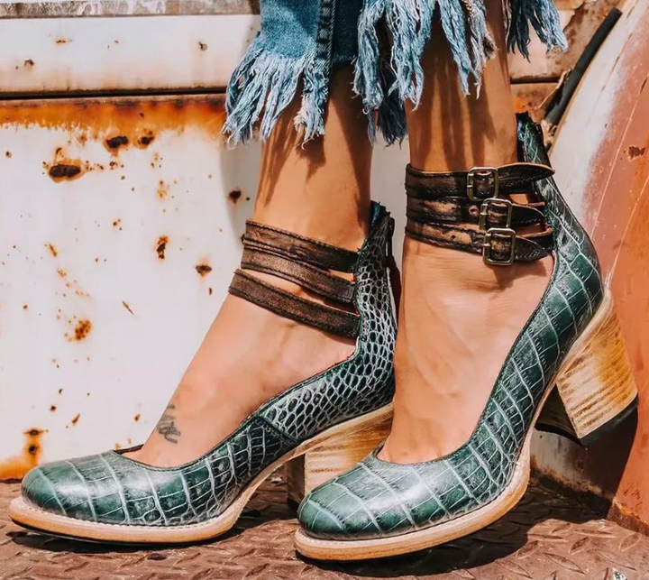Ginevra™ | Talons hauts avec plusieurs lanières et un large talon