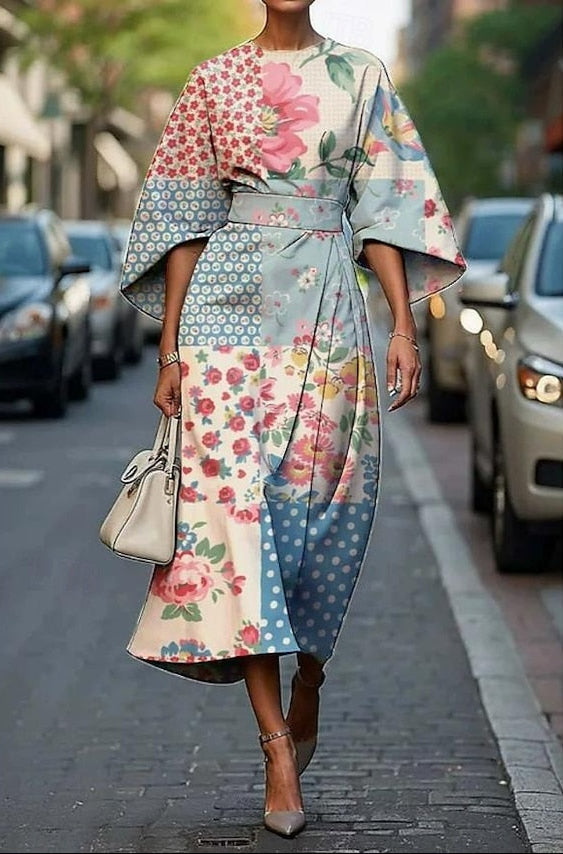 Angelica | Vestido Midi con Encanto Floral