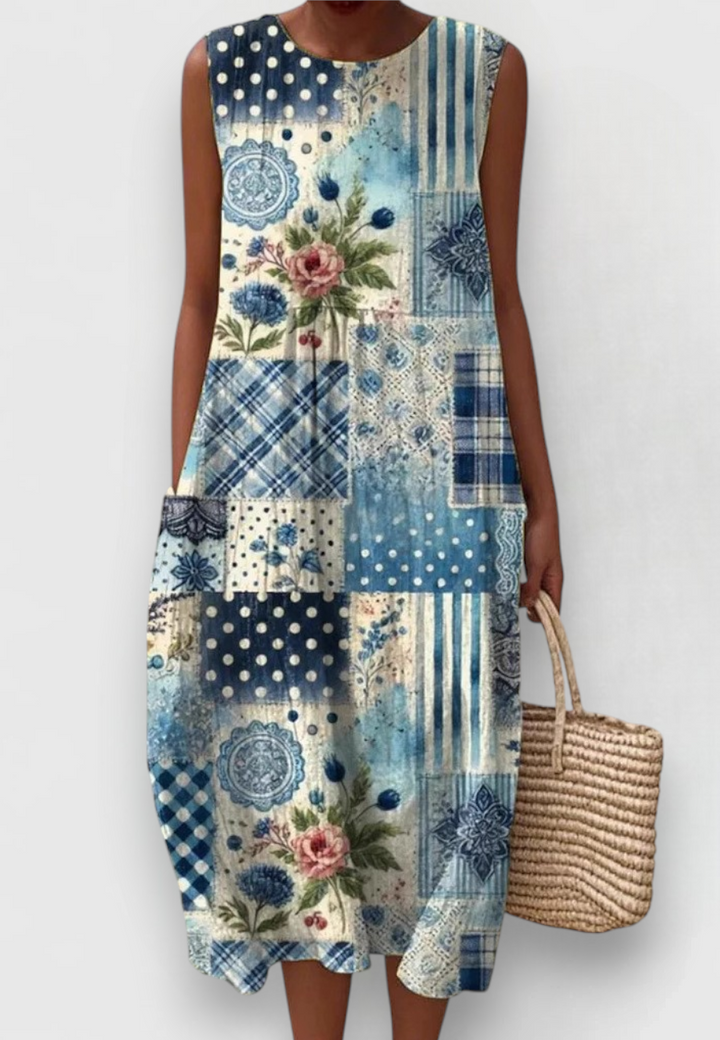 Alizhyah | Vestido Elegante Azul Oceánico