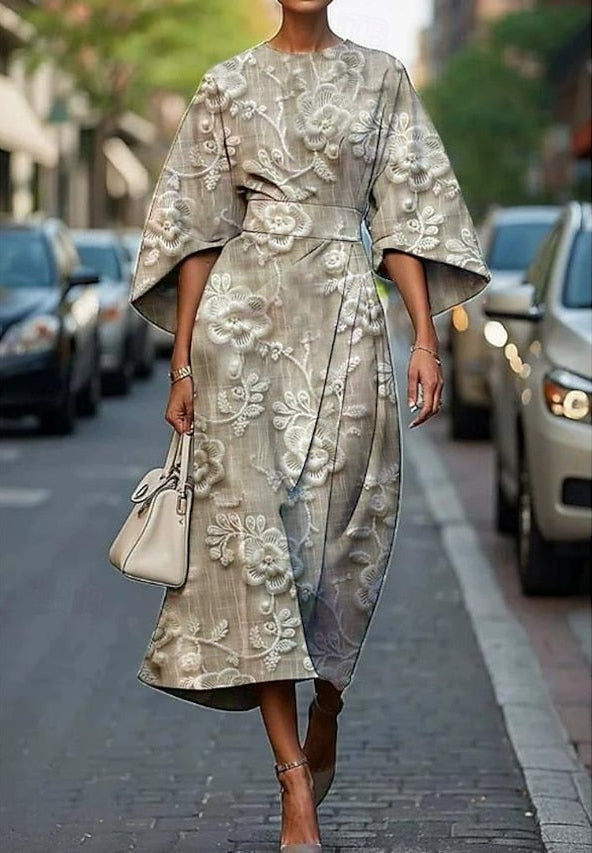 Angelica | Vestido Midi con Encanto Floral